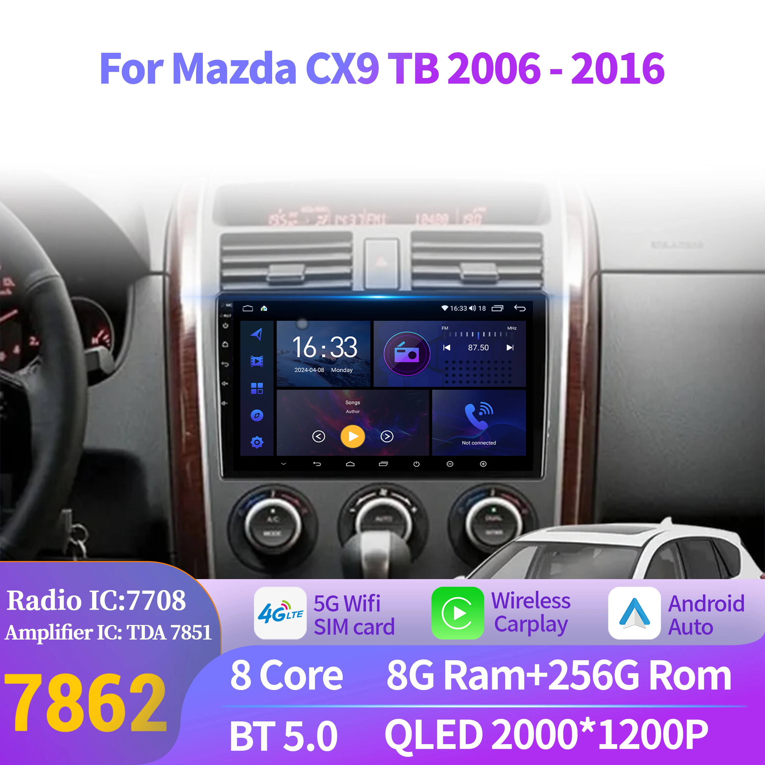 Android 14 Car Radi… - image