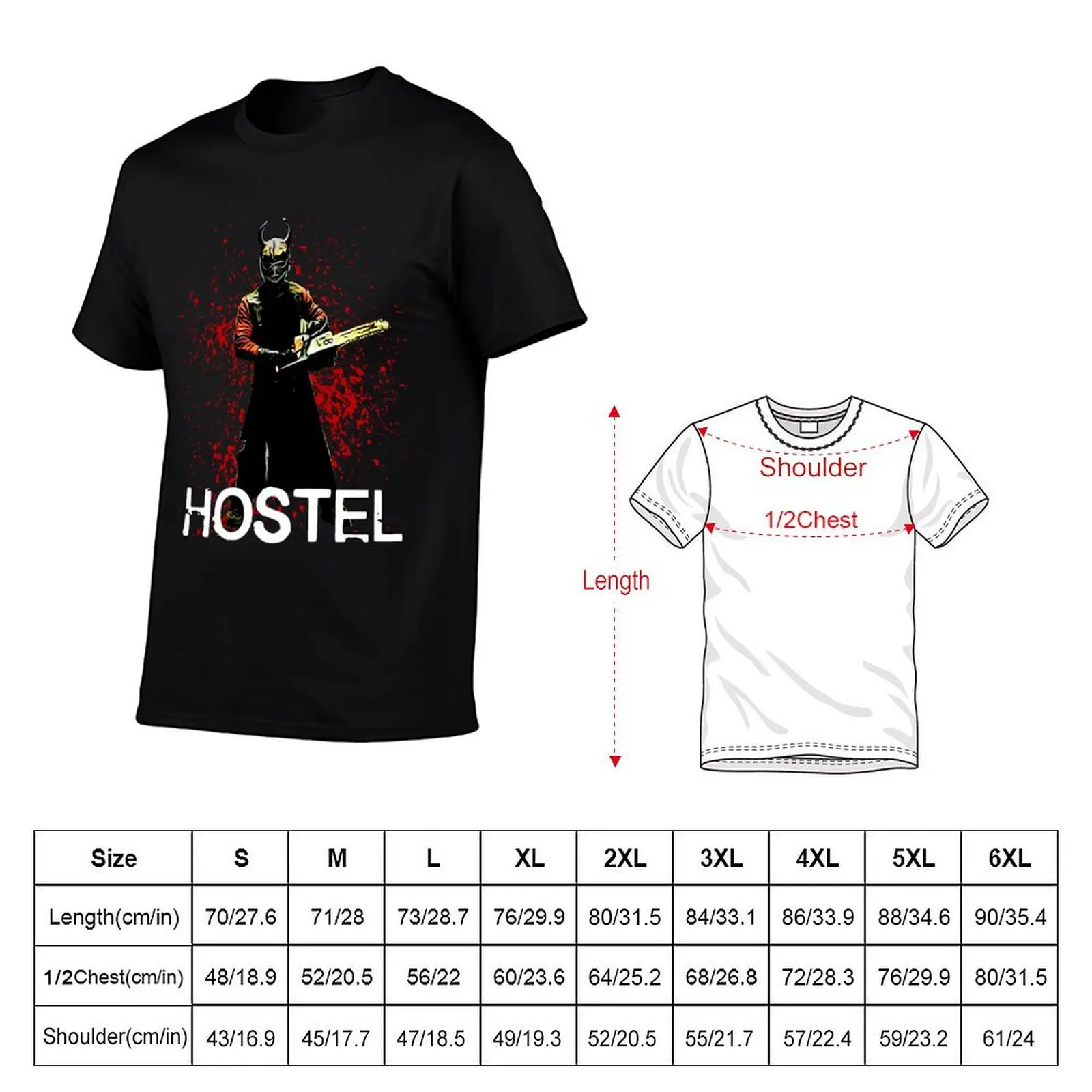 Hostel T-Shirt oversized quick drying sublime anime shirts men