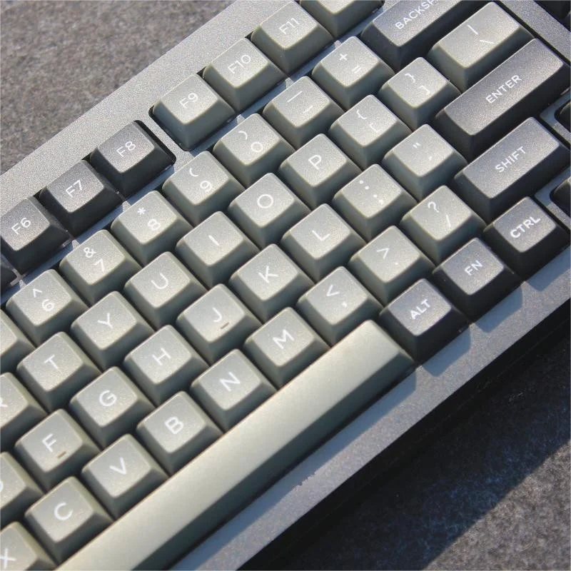 130 Keys Minimalist Gray DSA Keycaps For Cherry MX Switch Mechanical keyboard PBT low profile Keycap Custom DSA profile key Caps