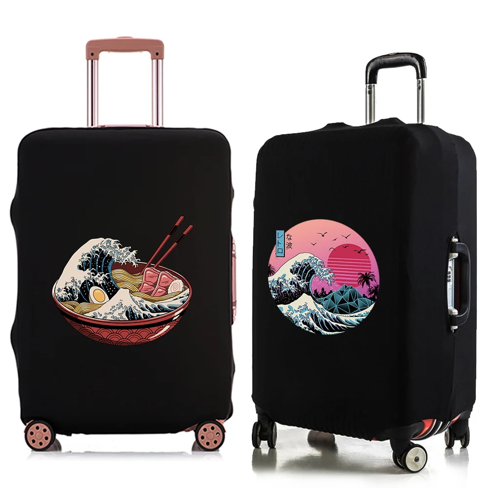 Travel Suitcase Elastic Cover Luggage Protective Cover for 18-28 Inch Trolley Case Dust Cover Wave Series Travel Accessories