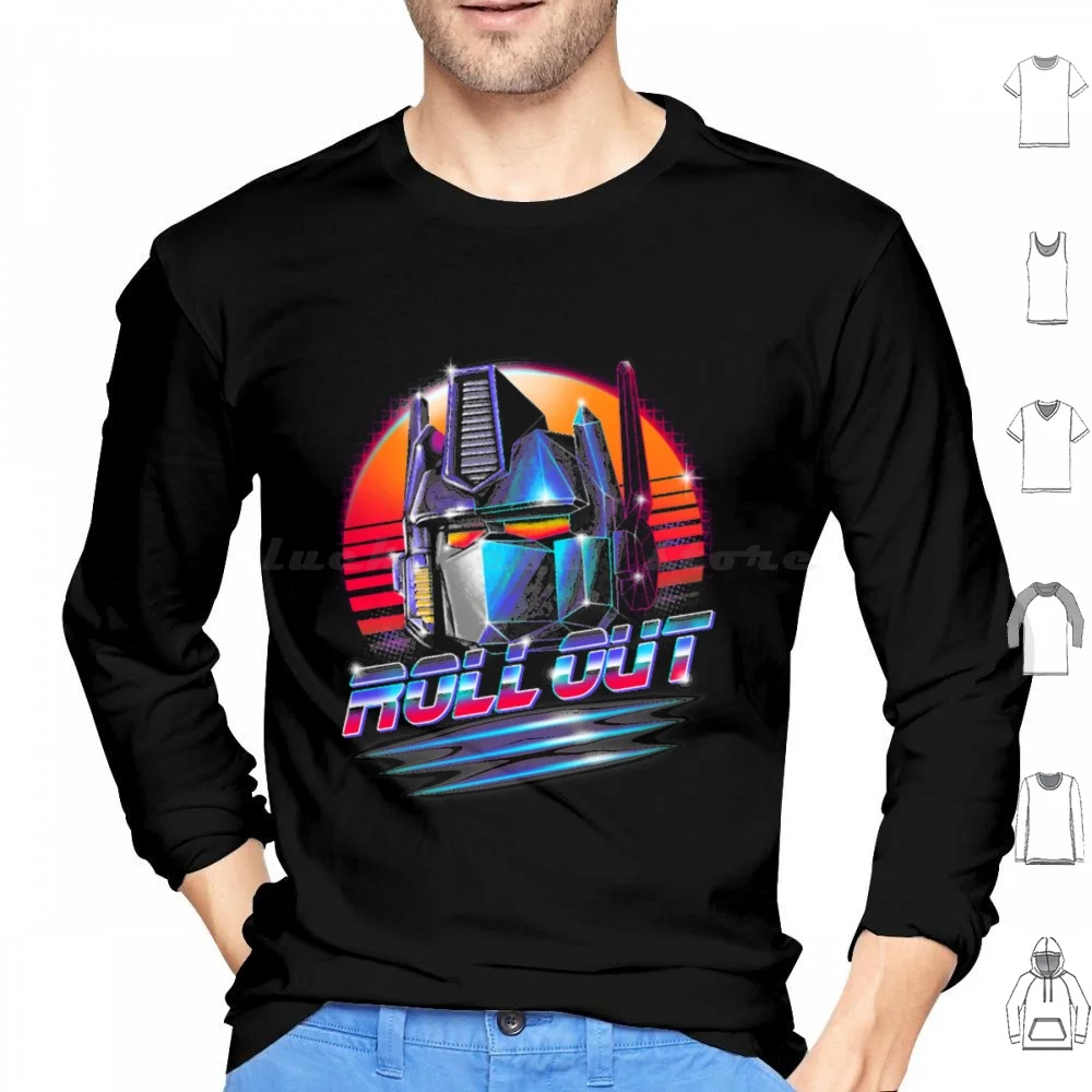 Roll Out Hoodies Long Sleeve Movie Movies Robot Robots Roll Out Roll Out Womens Kids Films Tv In English