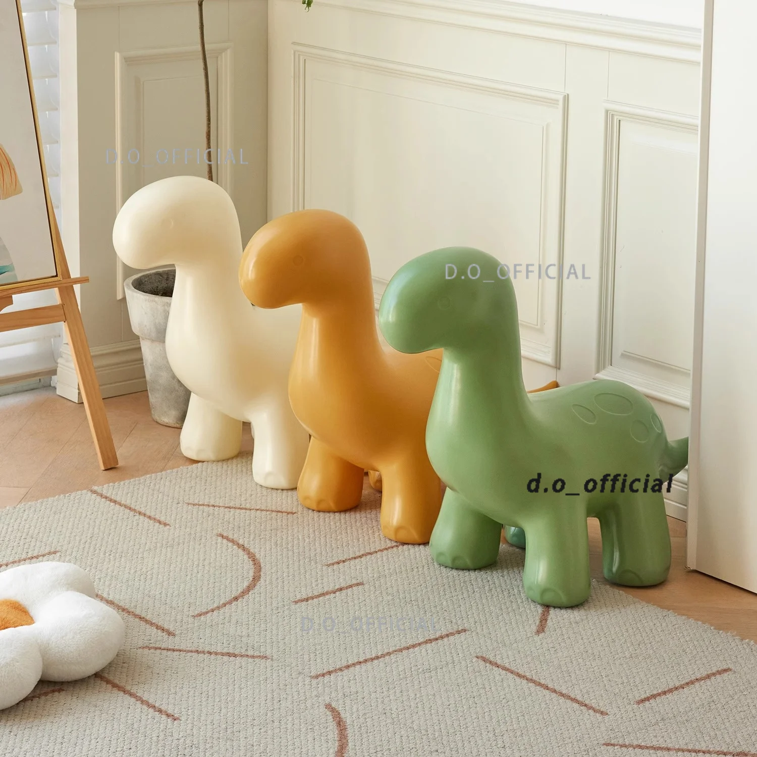 Dinosaur Stool Children's Environmental Friendly Plastic Sofa Chair Cartoon Animal Seat Living Room Baby Stool Small Ride-on Toy