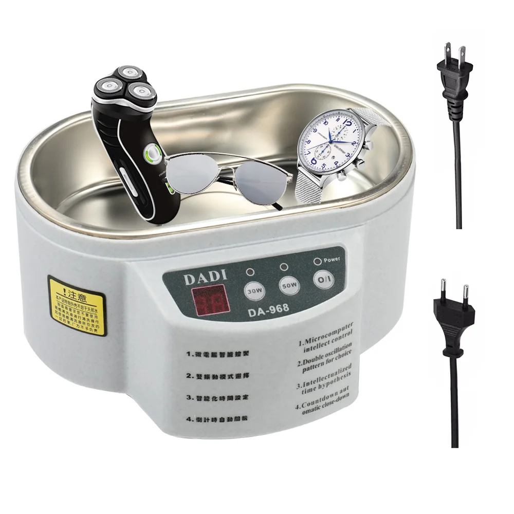 30/50W Digital Ultrasonic Cleaner 500ml Washing Jewelry Necklace Ring Glasses Watch Brush Ultrasound Washer Cleaner Tool Machine