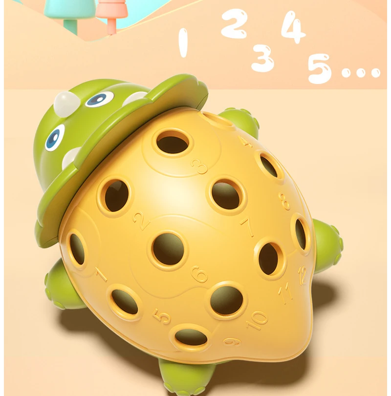 Umweltfreundliches sensorisches Babyspielzeug, Montessori-Babyspielzeug, Zugschnur, Fangen, frühes Lernspielzeug für Kinder