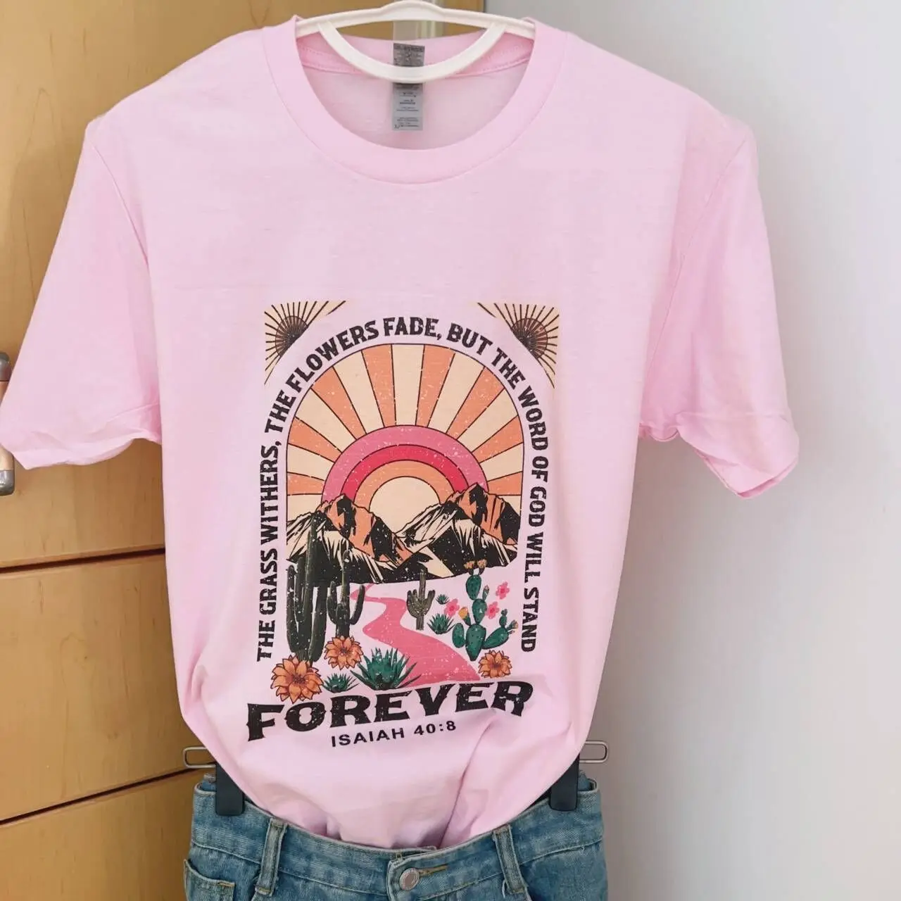 Pink Forever Summer New Cartoon  T-shirts Harajuku Short Sleeve Loose OCasual Tops Women O Neck All Match Casual Tees