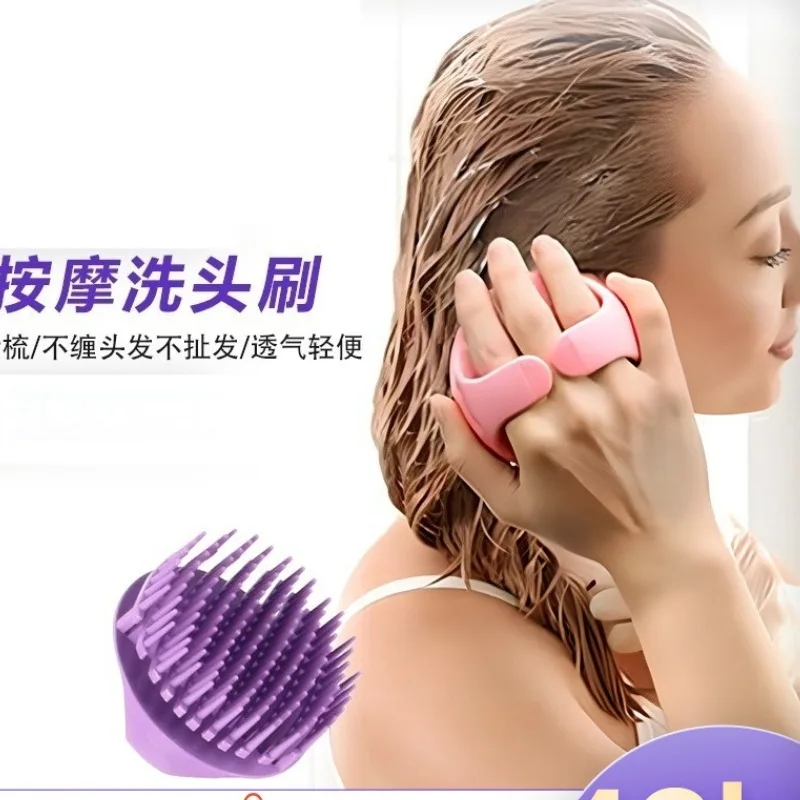 Scalp Scrubber Shampoo Brush Massager Clean Scalp Exfoliator with Handle Washing Brush Scalp Exfoliator Brush Head Scrubber Tool