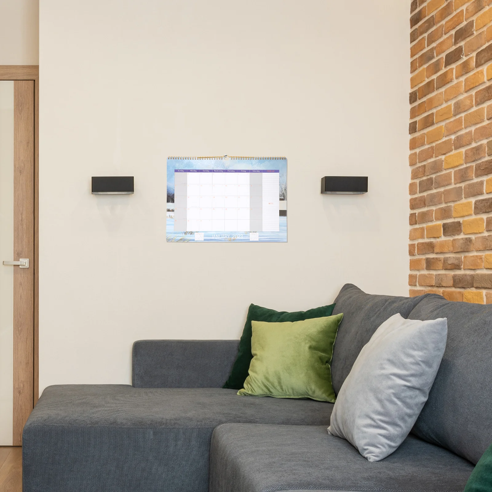 

English Wall Calendar 2023 Hanging For Home Office Monthly Organizer Household Schedule Planner Smooth Paper Simple Design