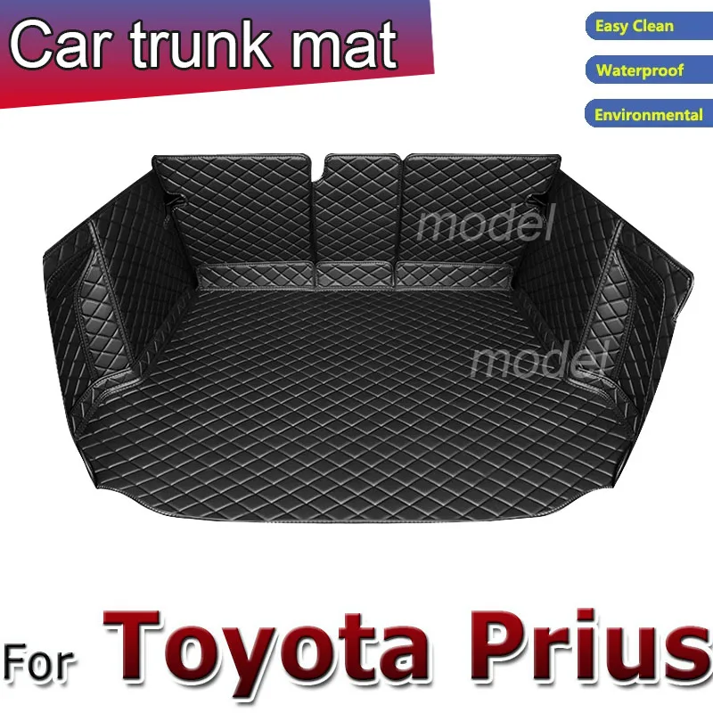 Car Trunk Mats For Toyota Prius XW30 2010 2011 2012 2013 2014 2015 Waterproof Dedicated Car Trunk Mats Car Accessories Interior