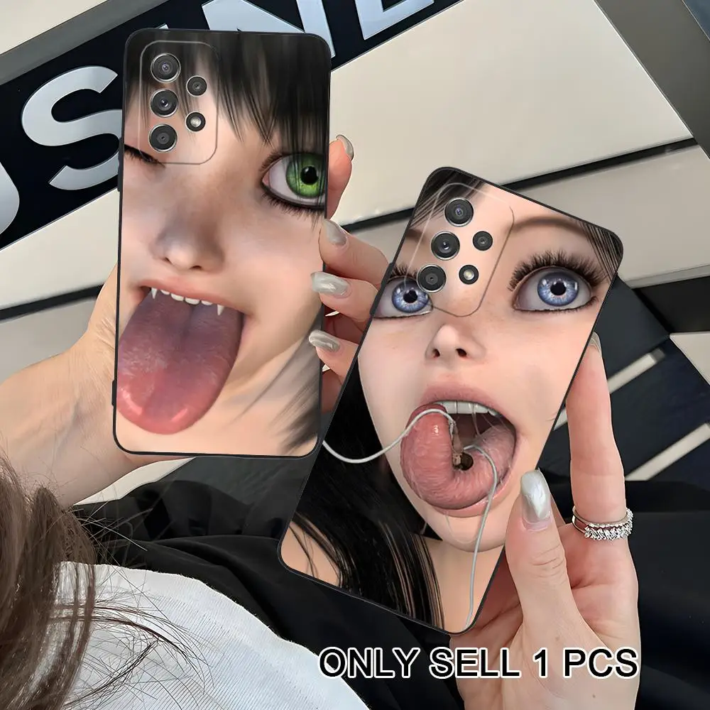 Y2K Girl Teena CLMJ Phone Case for Samsung Galaxy A26 25 24 23 22 21 17 16 15 14 13 12 11 5G Soft TPU Shockproof Cover