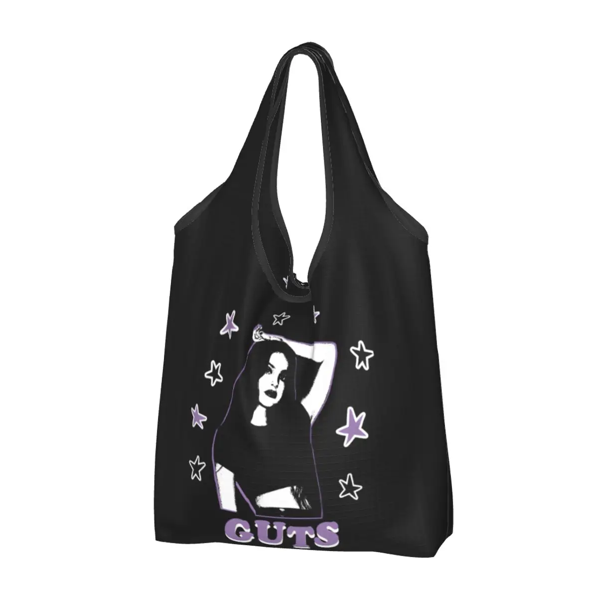 Olivia Guts World Tour Portable Tote Shopping Bags Reusable Shopper Bag Grocery Handbag Shoulder Bag