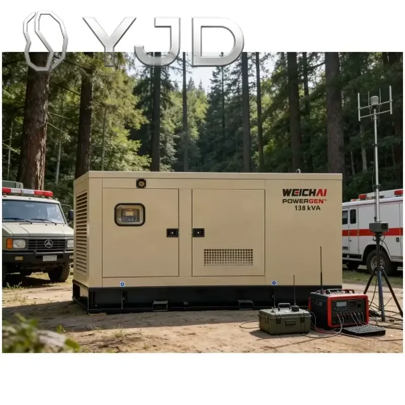 YJD Factory Price 30-300 Kw/kva Genset Silent Open Diesel Generator with ATS