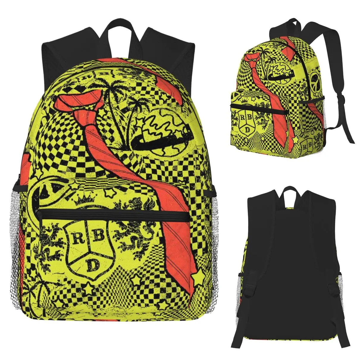 

Rbd Rebelde Logo Student Backpack School Bag Hiking Travel Daypack for Men Women Fashion Bookbag Shoulder Bags