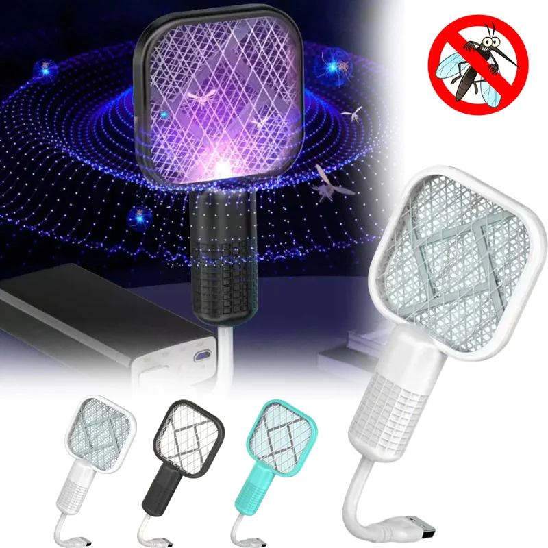 

Newest Design Portable USB UV Electric Camping Bug Zapper Mosquito Repellent Car Mosquito Killer Racket Bug Zapper