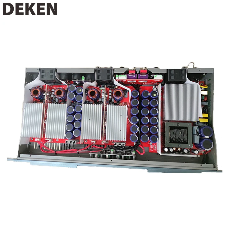Digital Amplifiers Professional 4*600 Watt Power Amp 1U Class D Sound Digital Power Amplifier