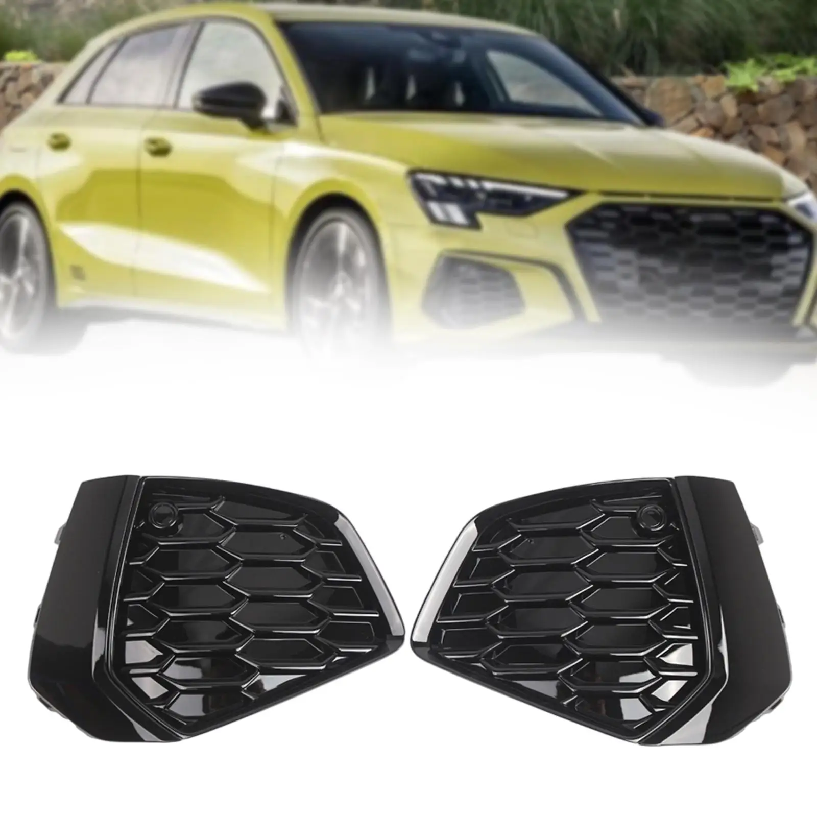 

Front Bumper Grill Cover 8yg807671A 8yg807672A Repair Part Fog Light Grille Cover for Sedan 8Y 2022 2020
