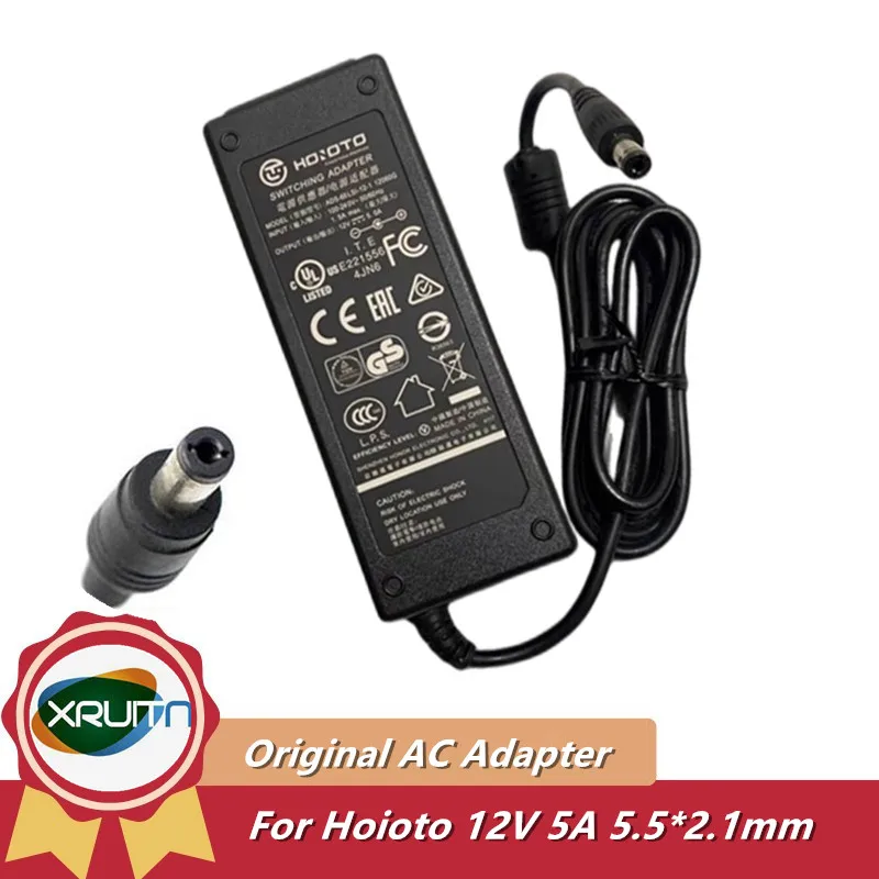 

Genuine For Hikvision Video Recorder Power Supply HOIOTO ADS-65LSI-12-1 12060G 12V 5A 60W 5.5x2.1mm Switching Adapter Charger