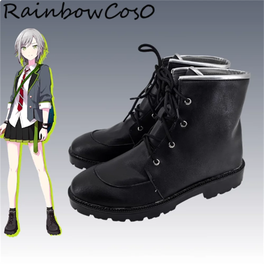 

Hinomori Shiho Cosplay Shoes Boots Game Anime Party Halloween RainbowCos0 W5463
