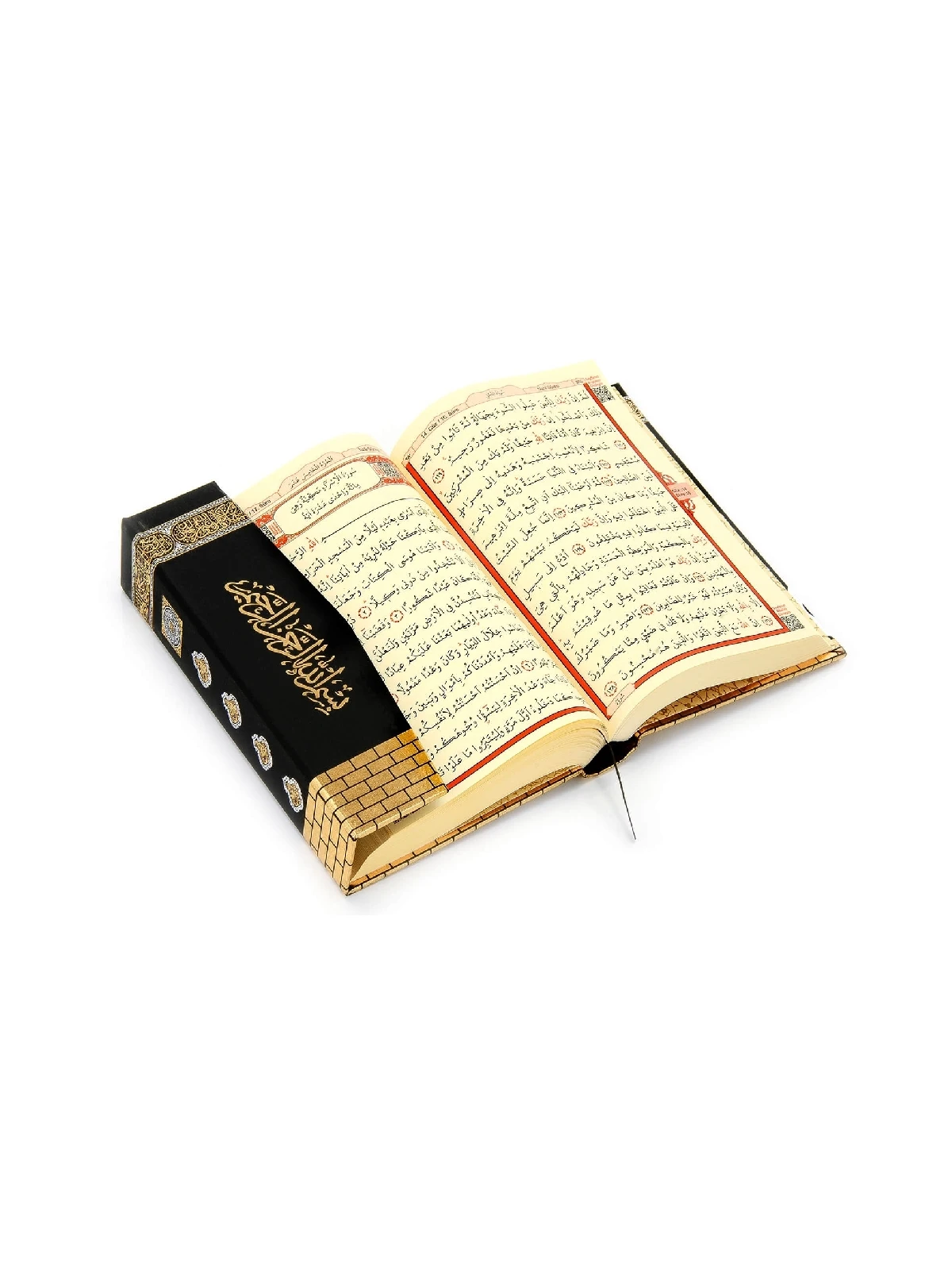 Geschenk Holz Kaaba Design Plexi dekoriert die heilige Koran-Hafiz-Größe