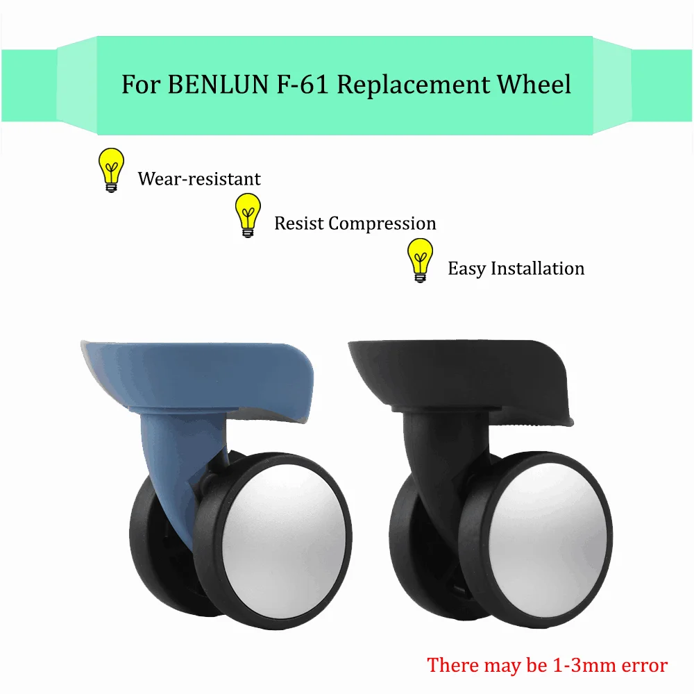 Applicable To Benlun F-61 Suitcase Wheel Accessories Trolley Case Silent Suitcase Wheel Bussiness Box Replacement Repair Wheel