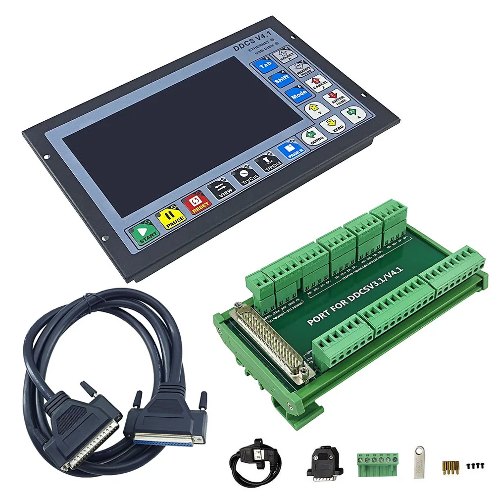 DDCSV 4.1 Standalone Motion Controller Offline Controller Support 3/4 Axis USB CNC Controller Interface Replace Mach3