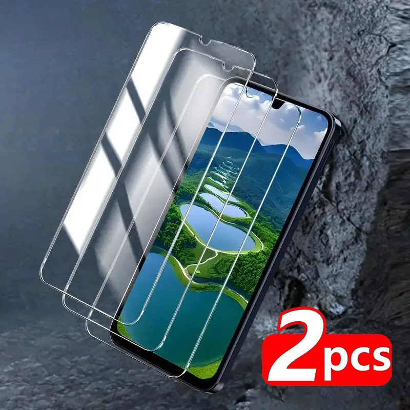 2Pcs Full Cover Screen Protector für Samsung für galaxy A54 A52 A36 A34 A24 A16 A06 A05 A15 a26 A55 S25 S24 Ultra FE Glas