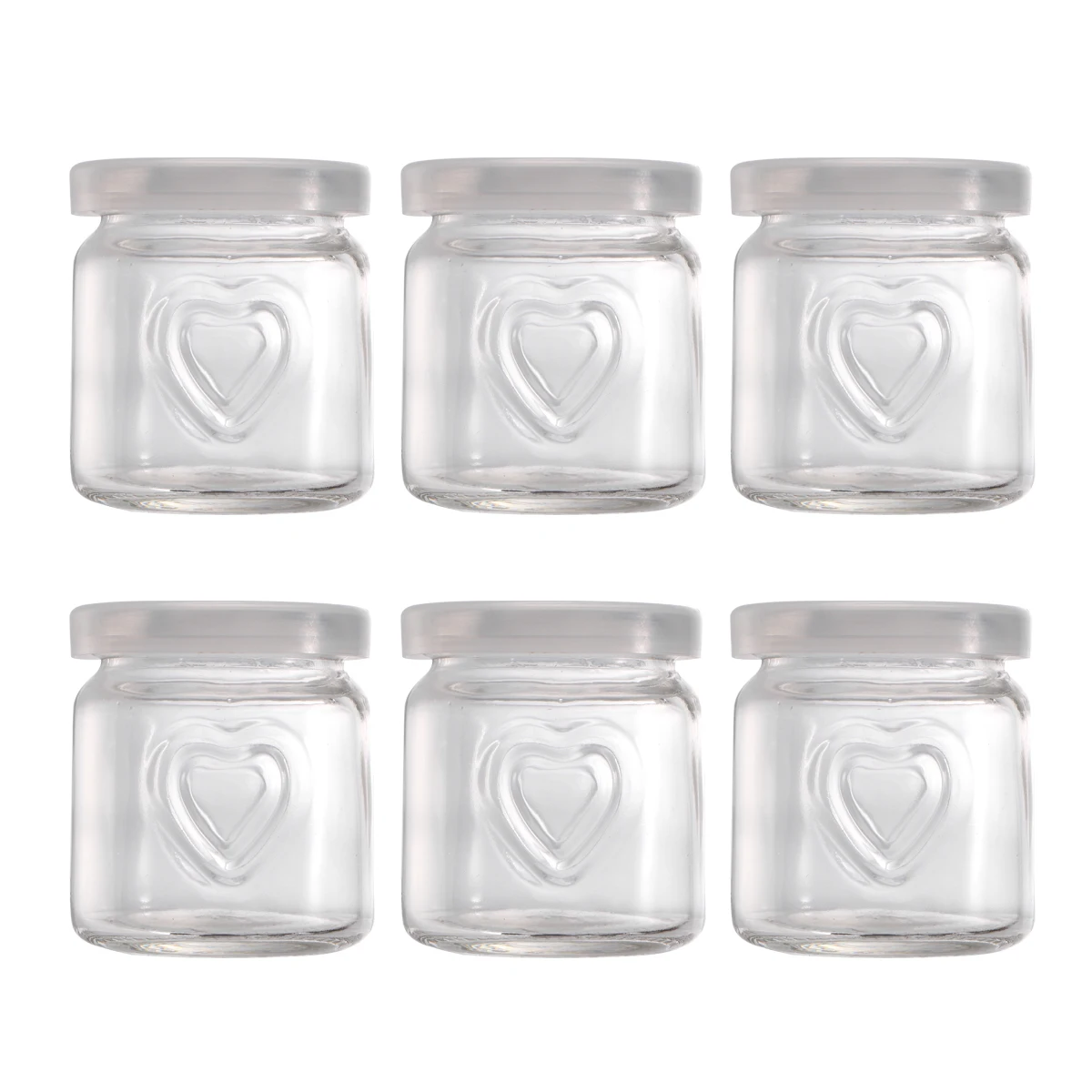 

10 Sets Pudding Cup Jelly Jars Dessert Cups Glass Yogurt High Temperature Resistance Milk Bottle