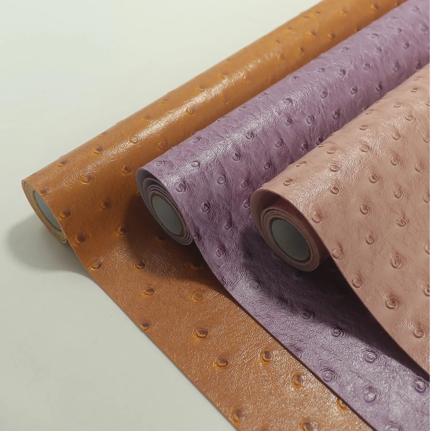 Kunstleder mit Straußenleder-Textur, geprägte PVC-Partikel, Synthetikleder für handgefertigte Ohrringe, Schlüsselanhänger, Handtaschen, Nähzubehör