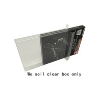 Transparent clear PET cover For PS4 game storage display box collect  case