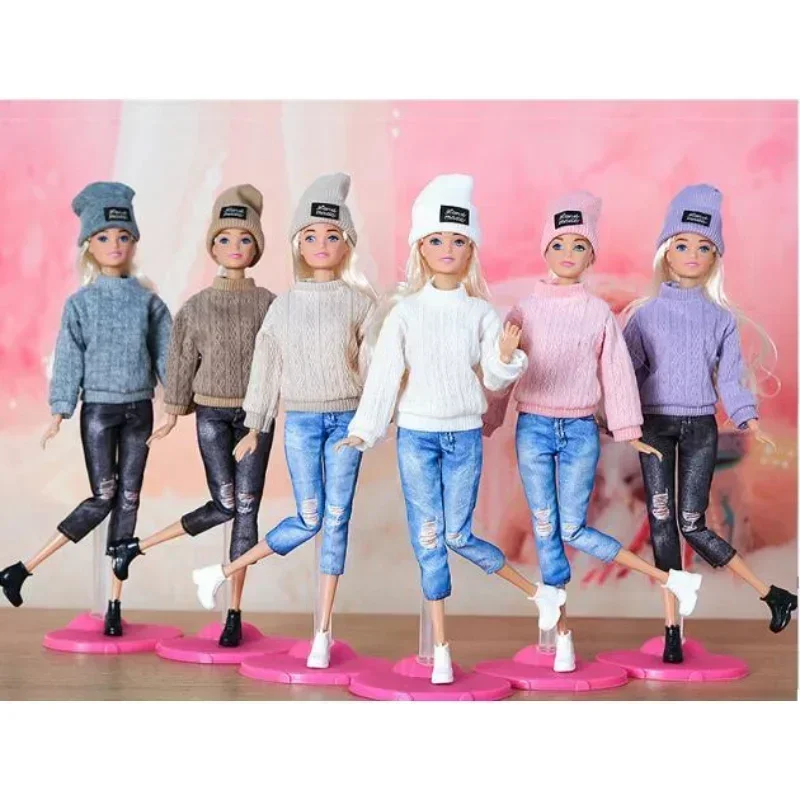 Acessórios de brinquedo presente calças chapéus roupas ternos tops para suas bonecas BB FR escala 1/6 BBIKG05