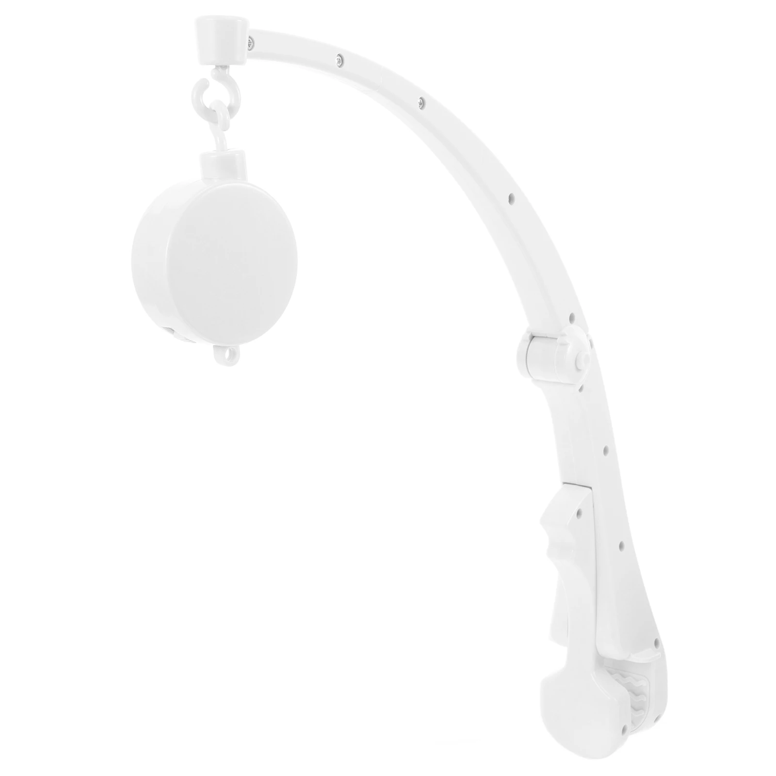 Braço móvel para bebê com música 360 °   Suporte giratório para berço, altura ajustável dobrável para berço, pendurado, suporte para sino de cama