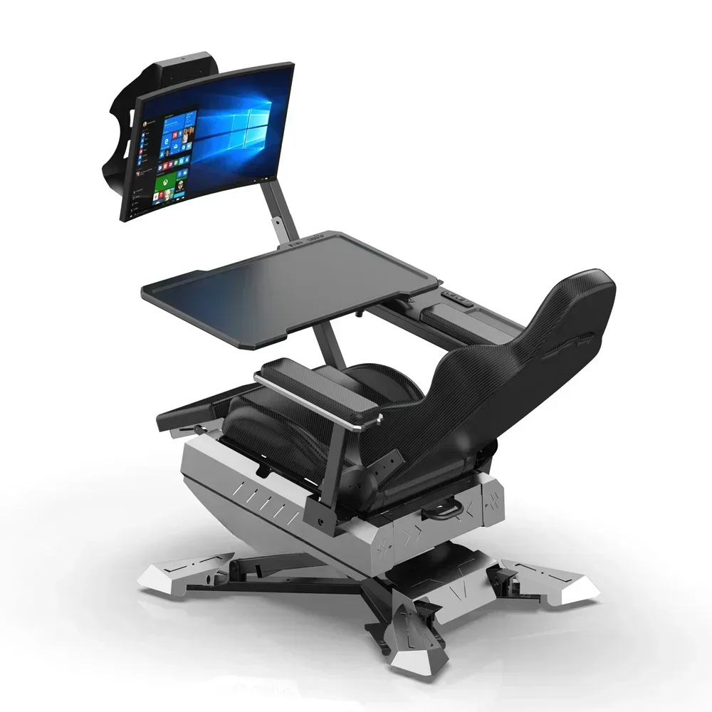 GCN2 Zero Gravity Gaming Chair Airplane Cockpit PC Gaming Desk and Chair Set Gamechairs