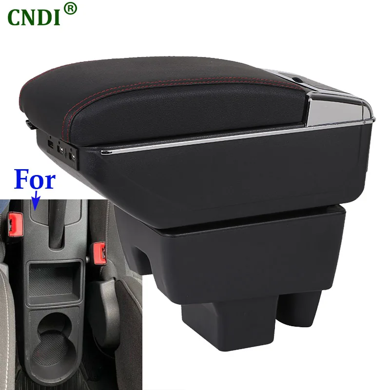 For Skoda RAPID Armrest Box Retrofit Car Accessories For Volkswagen VW Polo 2020 2021 Car Armrest Interior details Storage Box