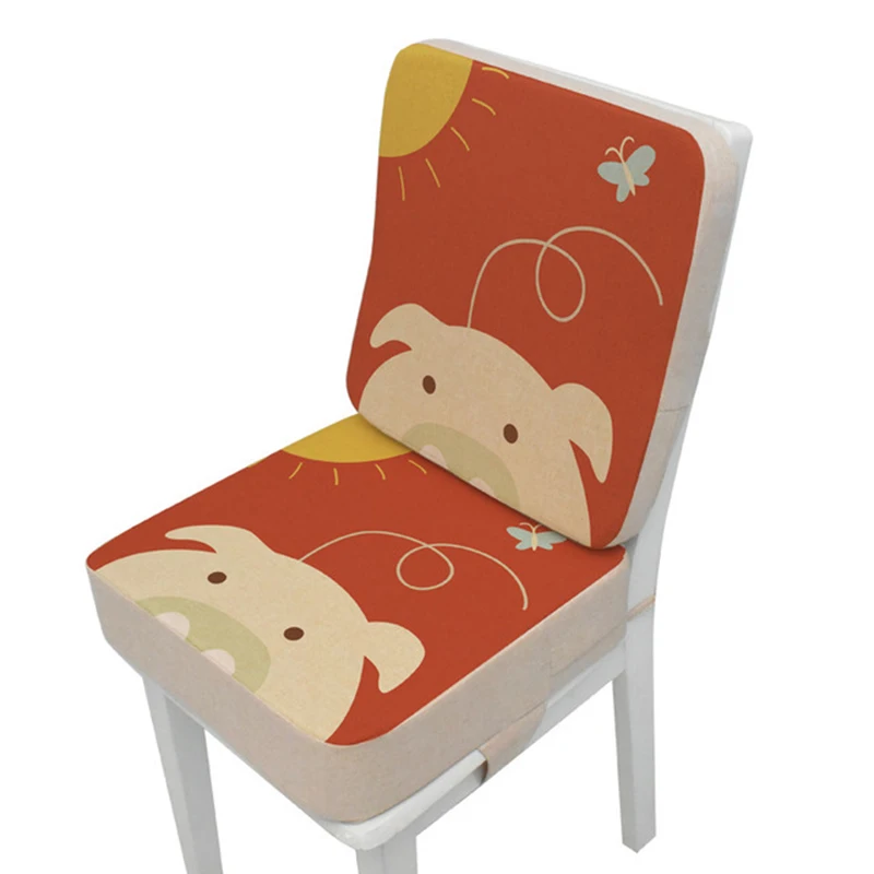 Thick Sponge Baby Increased Booster Seat Cushion Anti-slip Cartoon Highchair Mat Kids Food Chair Pad Heightened Dining Chair