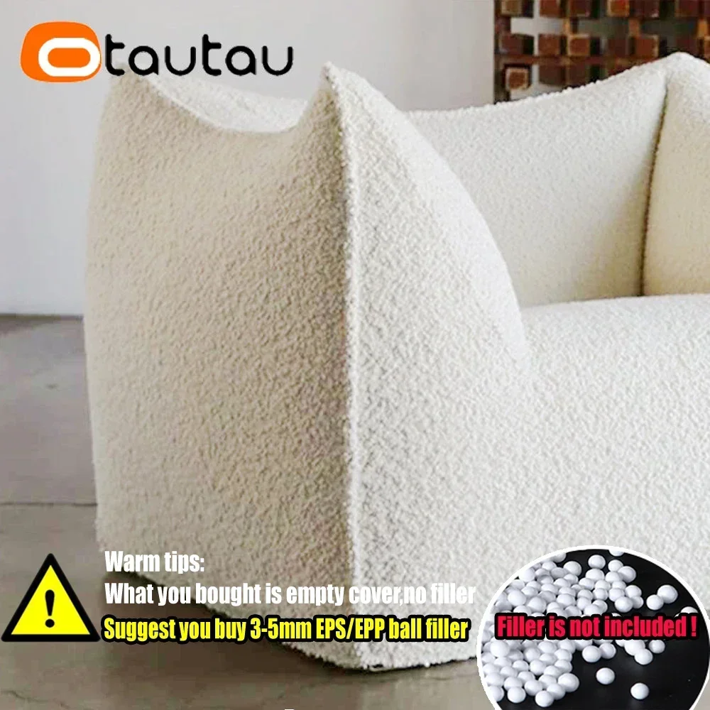 OTAUTAU Filled Big King Pouf Bean Bag With Filler Outdoor Garden Comfy Single Sofa Armchair Sac Couch SF037