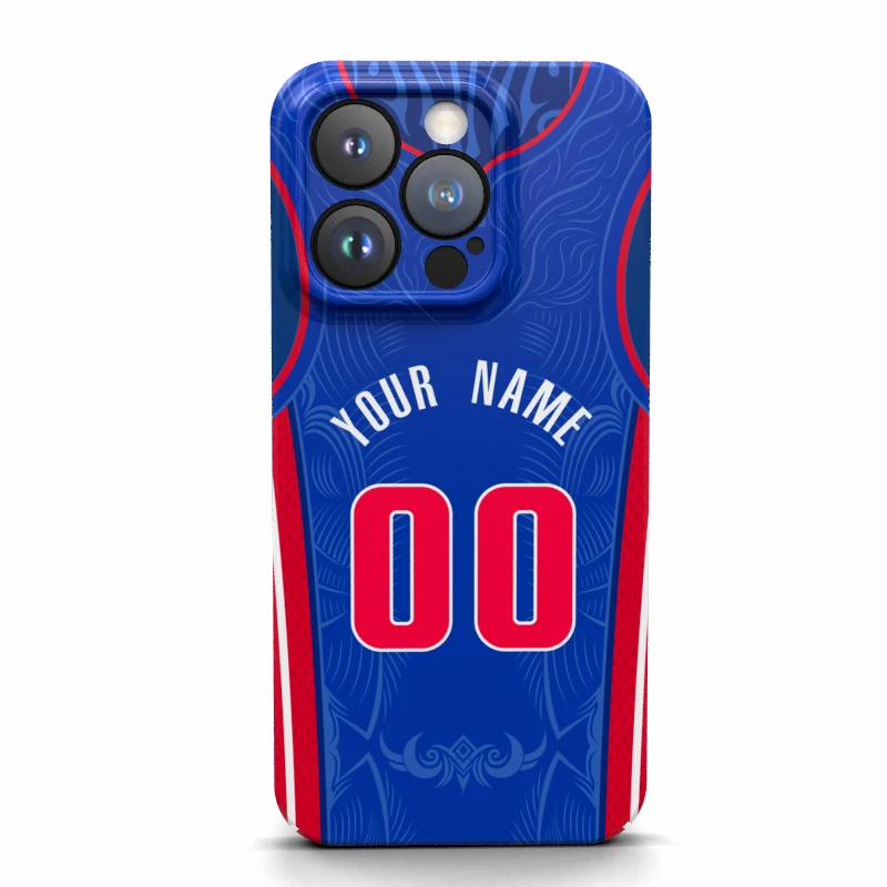 Detroit Custom Cover Case Name Number Jerseys Game America Basketball For Iphone 16 15 14 Pro Max 13 12 11 Mini X Xs Xr 7 8 Plus