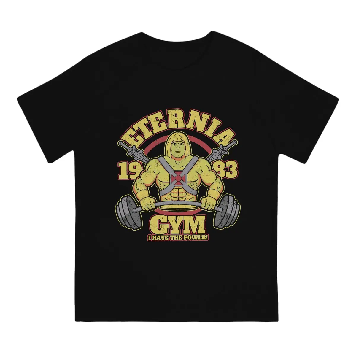 Eternia Gym He Man Masters Of The Universe T Shirt Fashion Crewneck TShirt Polyester Tops