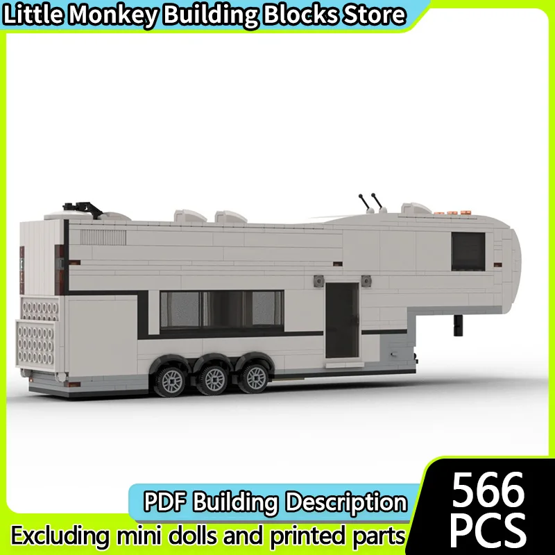 

Модель городской автомобиль MOC, строительные кирпичи, самоходный автомобиль для отдыха, модульная технология, детские праздничные подарки, сборные игрушки