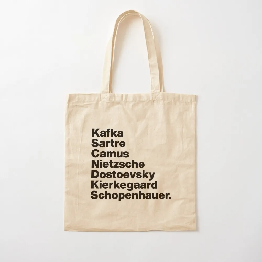 Existentialist Authors Tote Bag shopper bags for women Customizable tote bag Candy bags sacs de shopping