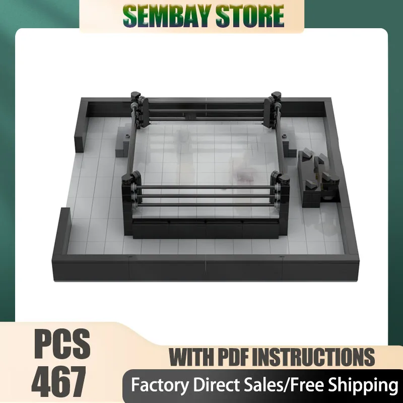 وحدات مدينة Moc قوالب بناء وحدات المهنية المصارعة الرياضة التكنولوجيا كتل عيد الميلاد لتقوم بها بنفسك لعبة هدايا البناء #4