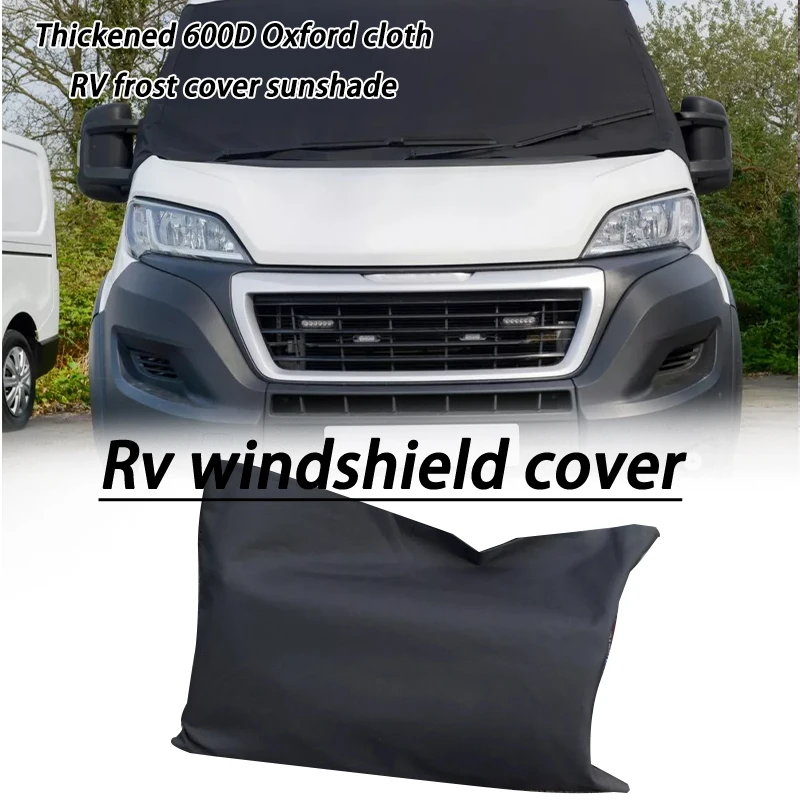 1Pc RVs Motorhome Camper Windshield Sunshades Van Windscreen Cover Frost Ice Shield Snow Dust Protector Universal Fit Most Cars
