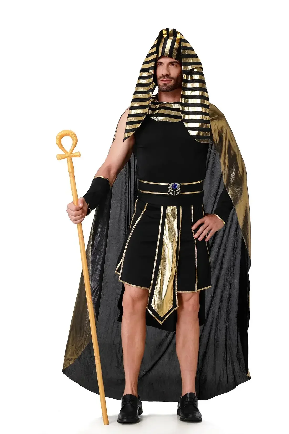 Halloween Ägyptischer Pharao-König-Kostüm Kleopatra-Königin-Cosplay Karneval-Party Mittelalterliches Paar-Partykleid