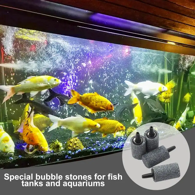 Aquarium Air Stone Aerator Diffuser Bubble Stone 60 Pcs Tank Bubbler Aerator Stone Bubble Diffuser Aquarium Air Stones Fish Tank