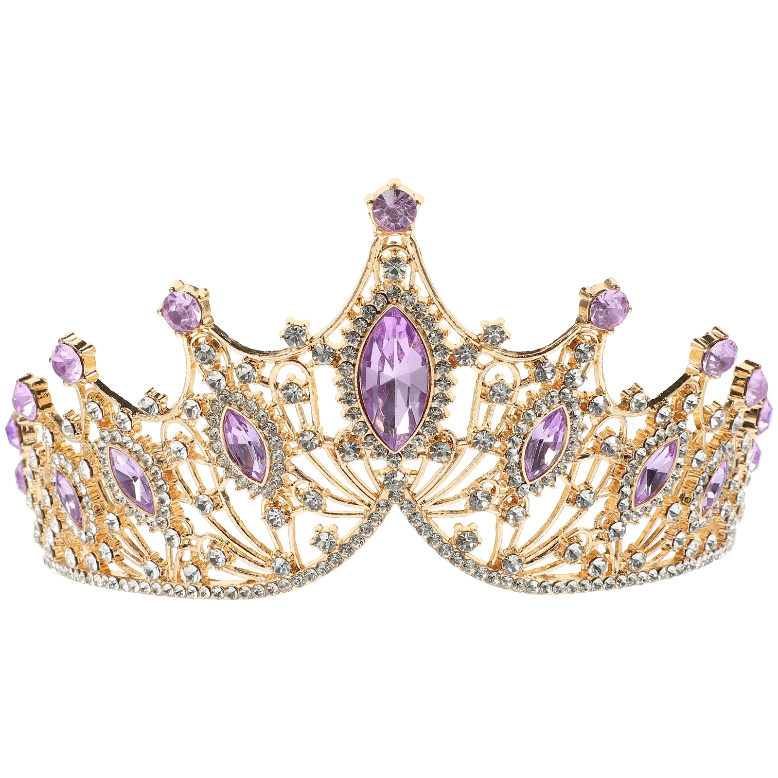 

Elegant Bridal Rhinestone Wedding Headpiece Vintage Style Hair Decorative Prop for Women Girls Princess