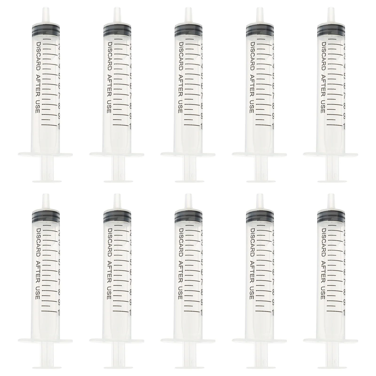 

30 Pcs White Plastic Syringe Seasoning Injection Tube Measuring Tool Dispensing Needles Liquid Bulk Scale Design