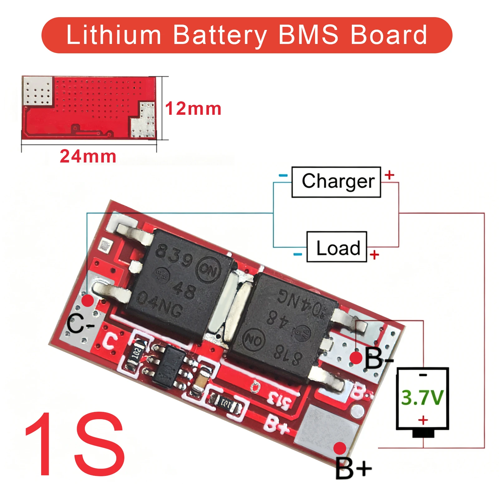 1S 2S 10A 3S 4S 5S 25A BMS 18650 Li-ion Lipo Battery Pack Protection Circuit Board PCMCharger Overcurrent Temperature Protection