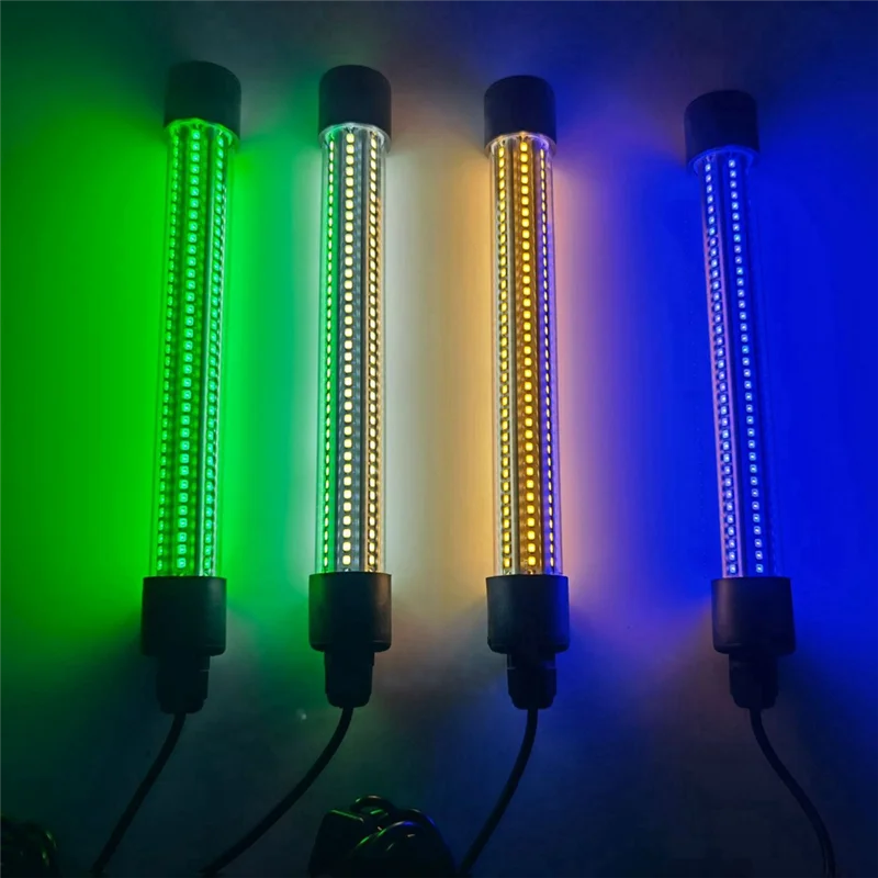 A008 12V 24V Fishing Light 20W Hight Power LED Underwater Fishing Light IP68 Waterproof Sea Fishing Light Green Light