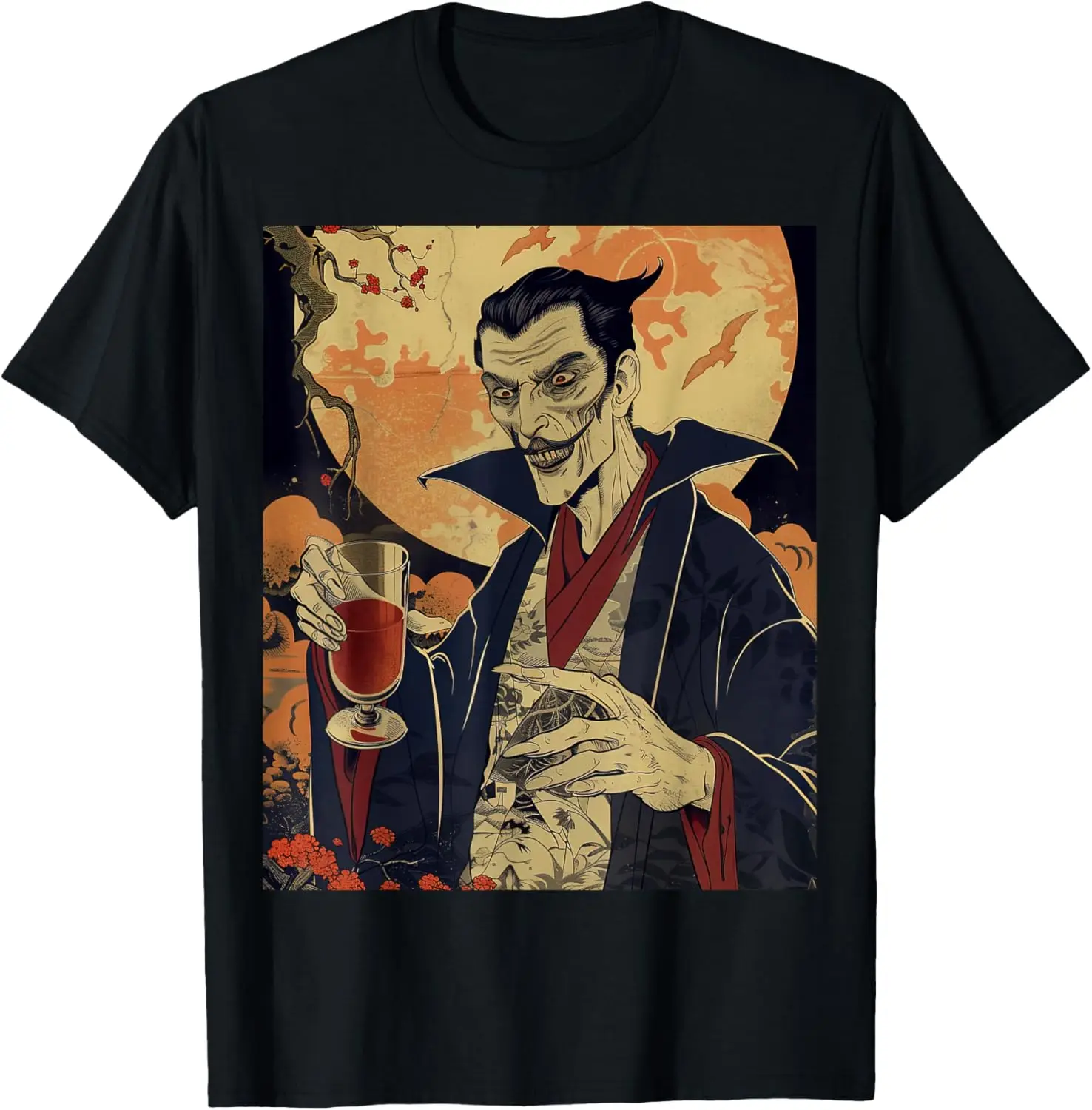 

Dracula Vampire Horror Halloween Retro T-Shirt