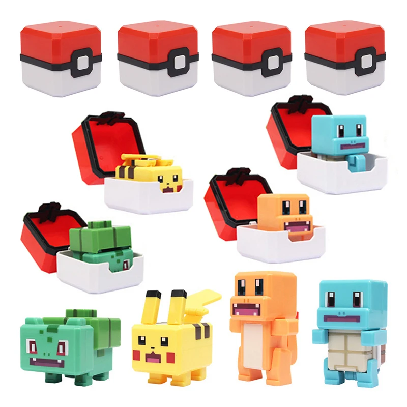 Pokemon Deformation Action Figure Pikachu Bulbasaur BLASTOISE VENUSAUR CHARIZARD Doll Pokeball Pokémon Adventure Game Series Toy