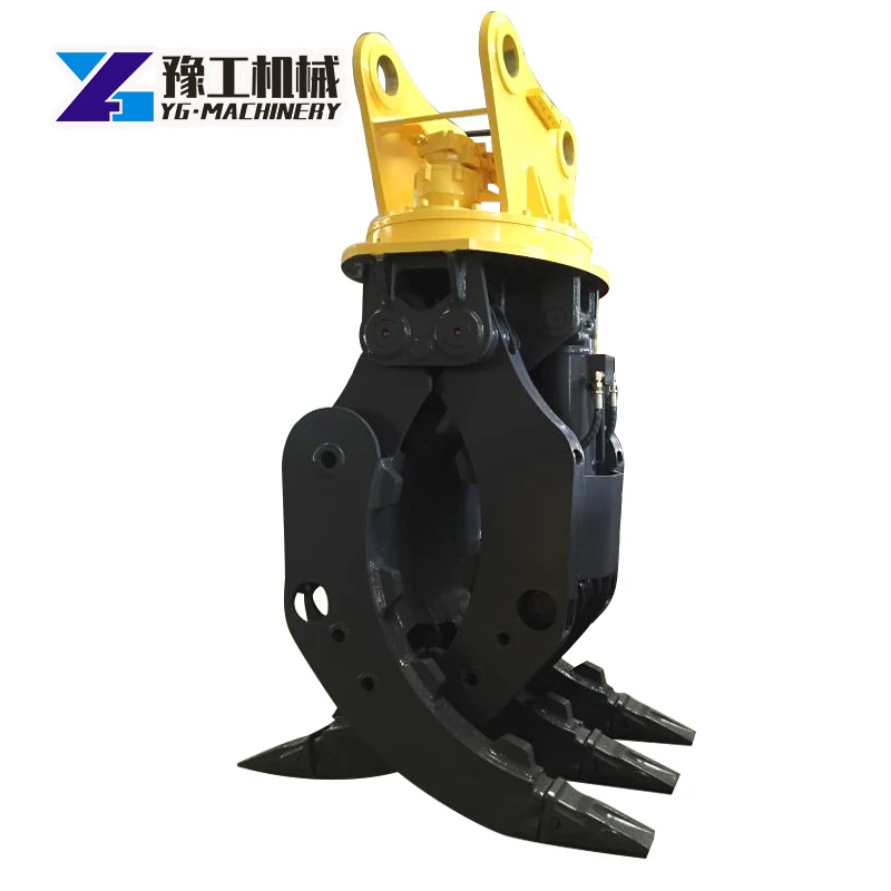 YG Factory Loader Log Grapple Wood Grass Fork Wheel Loader Wood Grabber with Wooden Fork Sugarcane Loader Sale for Saudi Arabia