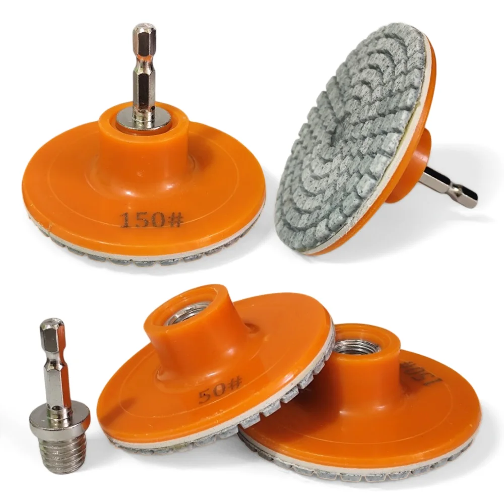 Ceramic Tile Trimming Polishing Disc M14 Angle Grinder Wet Dry Polishing Ceramic Marble Quartz Stone Chamfering Grinding Edge